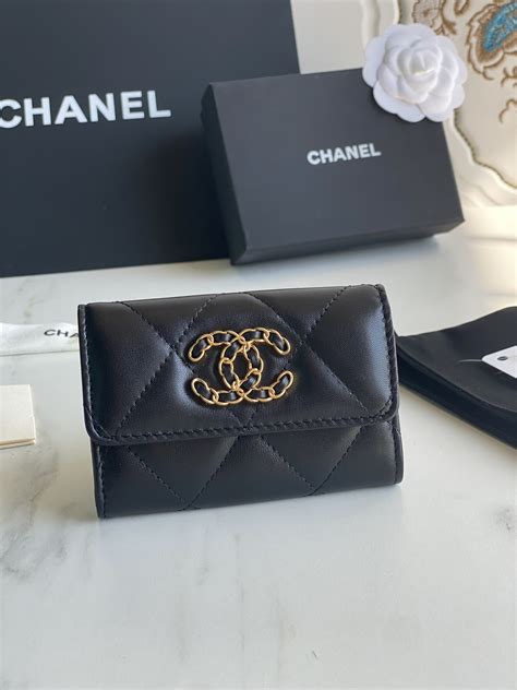 chanel card holder wallet|chanel 19 flap card holder.